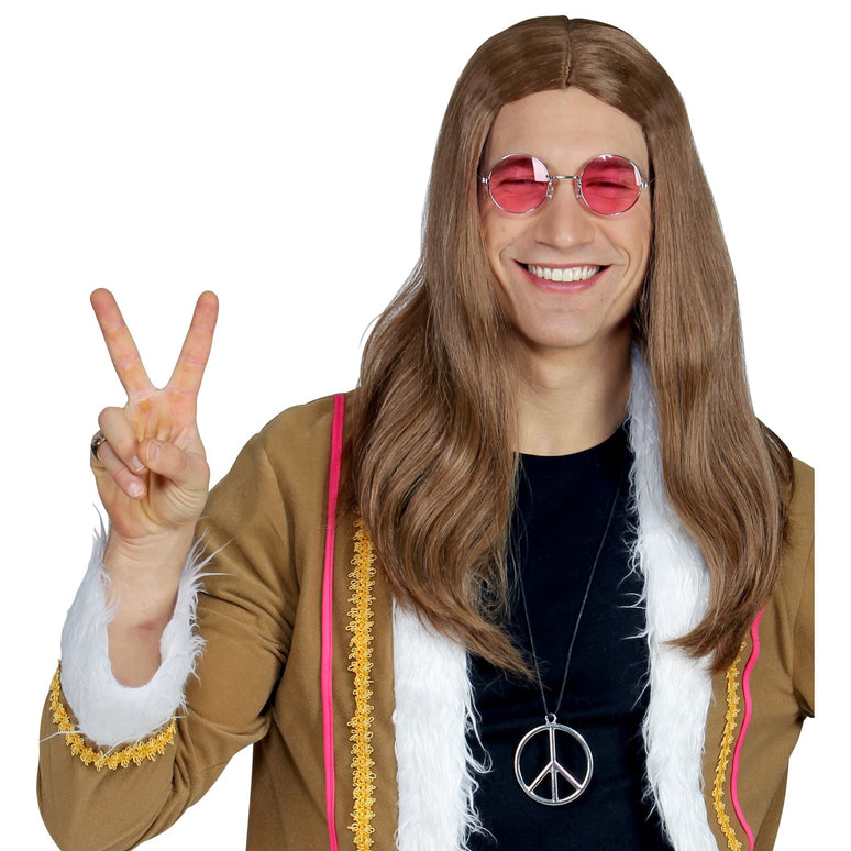 Hippie pruik Groovy dude
