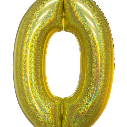 Folieballon 102 cm glitter goud