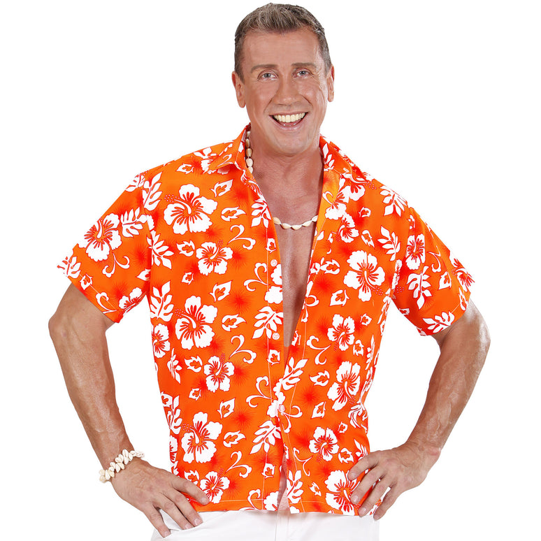 Hawaii shirt oranje tropical Danny