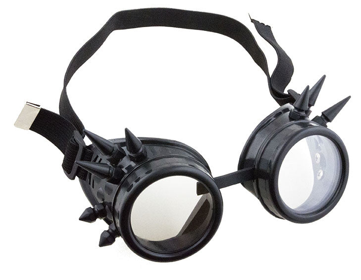 Zwarte steampunk bril