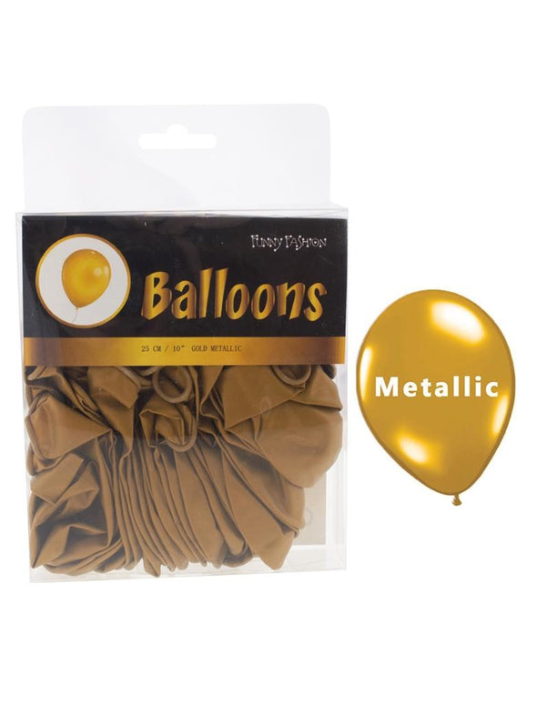 Gouden metallic ballonnen 40st