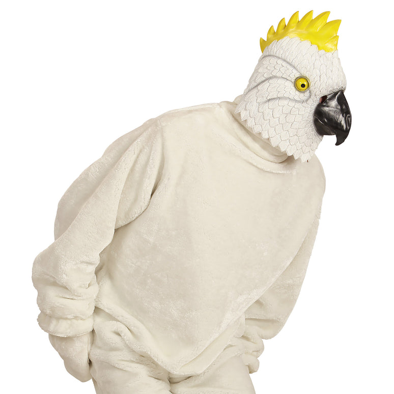 Kaketoe papegaai masker voor party's