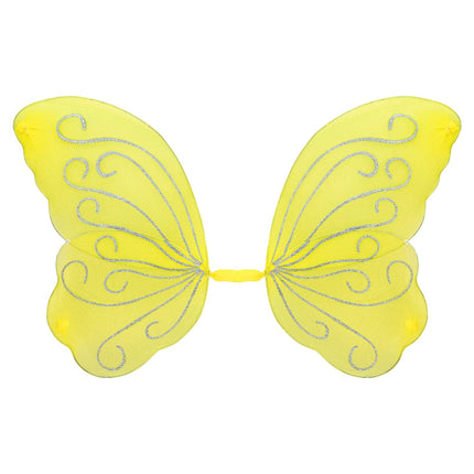 Vlindervleugels glitter geel
