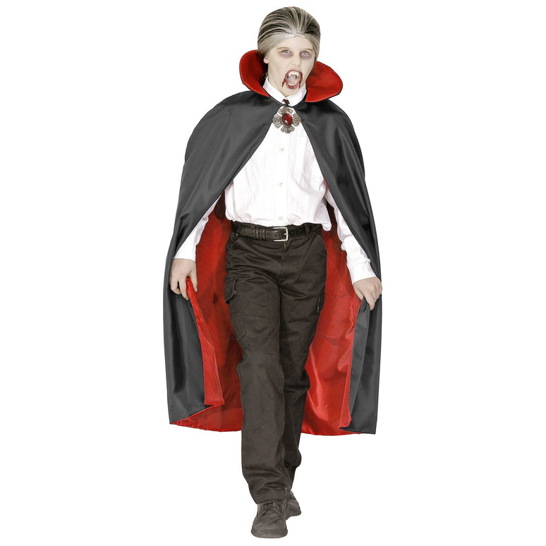 Vampier cape met rode binnenzijde