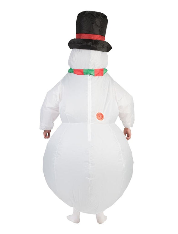 Opblaasbaar sneeuwman kostuum