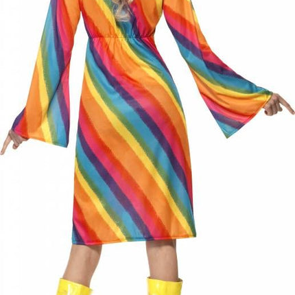 Regenboog hippie kostuum