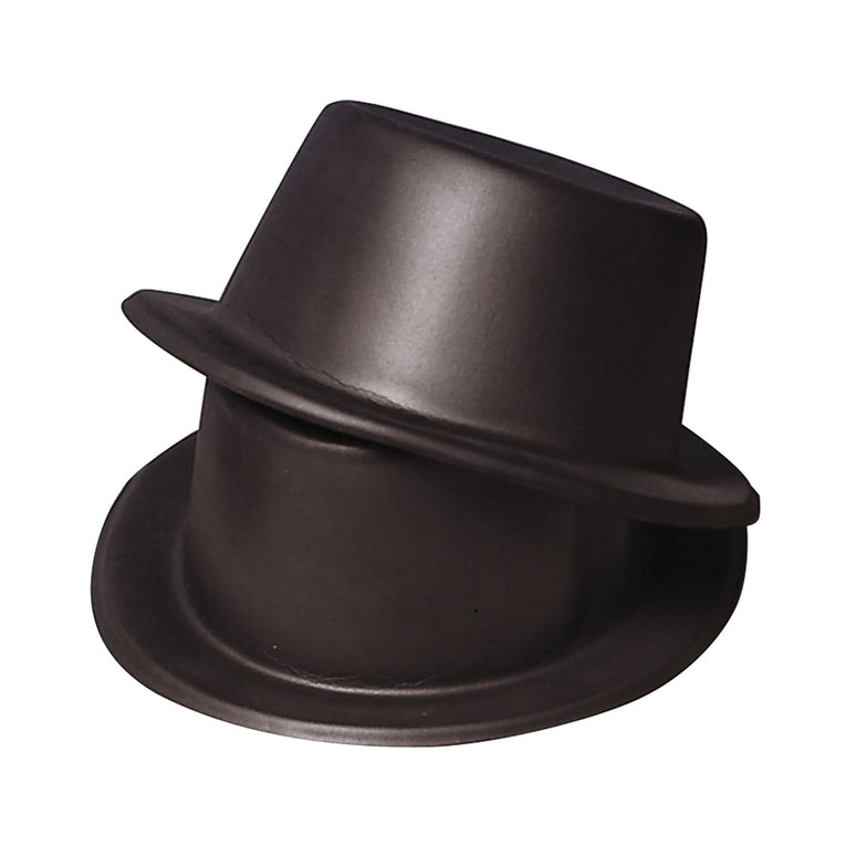 Hoge hoed vinyl zwart