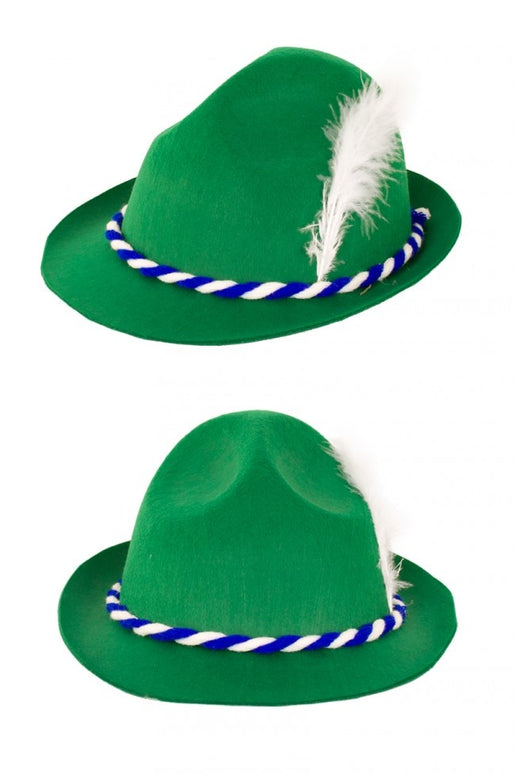 Groene tiroler hoedjes