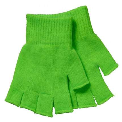 Vingerloze handschoenen kind neon groen