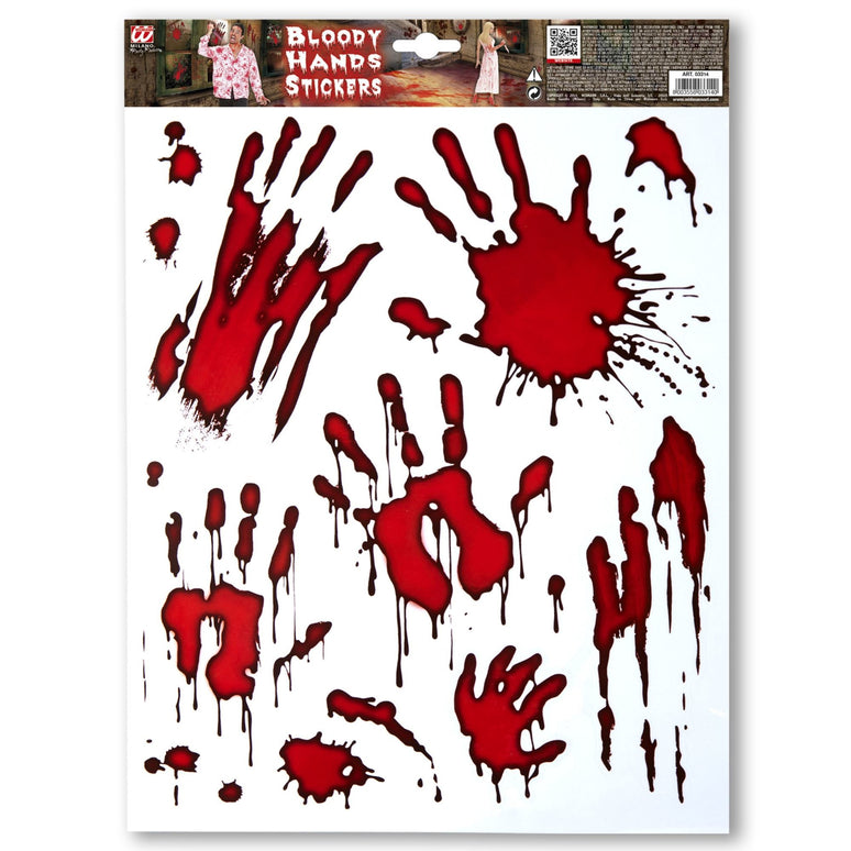Stickers bloederige hand
