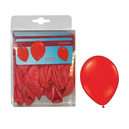 Rode latex ballonnen 40st.