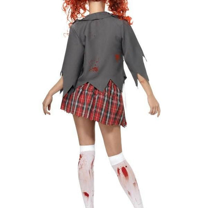 Zombie schoolmeisje kostuum