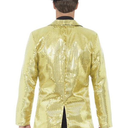 Gouden party jas met glitters