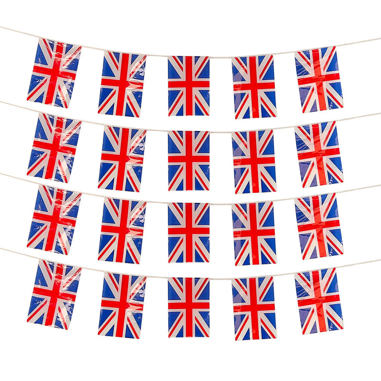 Vlaggenlijn Engeland 20 vlaggen 31X20cm/10mtr