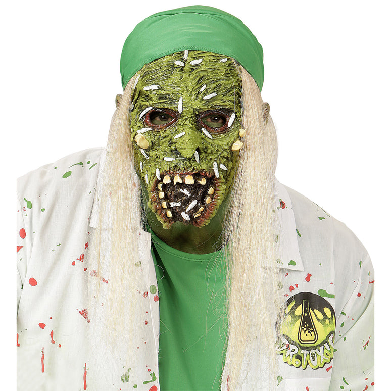 Zombiemasker toxic met haar