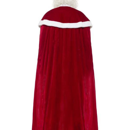 Luxe kerstman kostuum met mantel