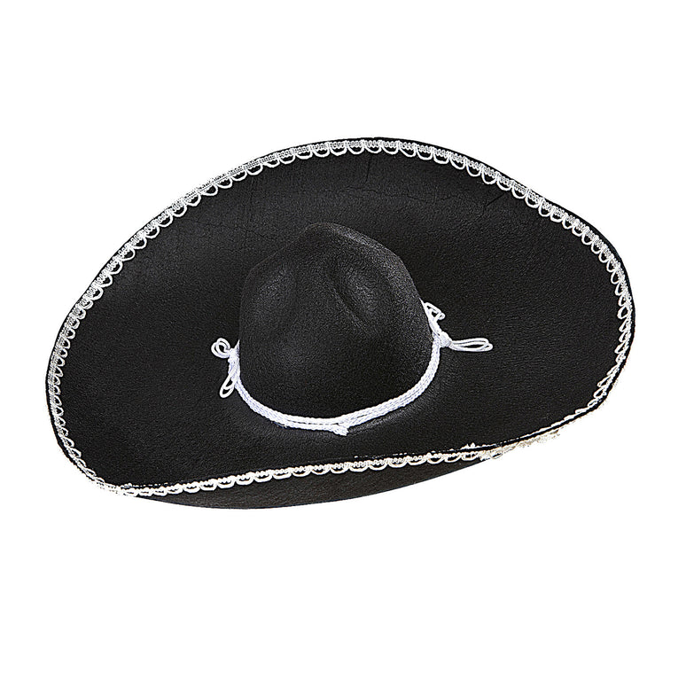 Mariachi hoed sombrero zwart wit