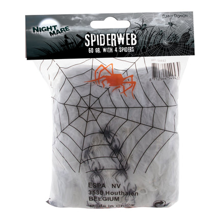Eng spinnenweb met vier spinnen