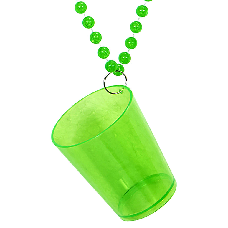 Neon groene glazen halskettingen
