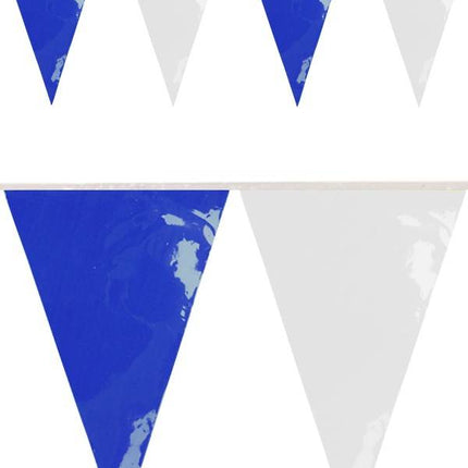 PVC vlaggenlijn blauw/wit 10 meter