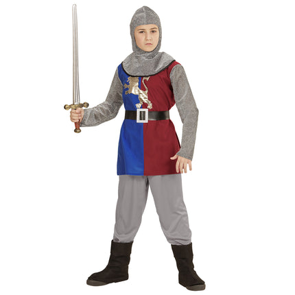 Middeleeuws ridderpak blauw