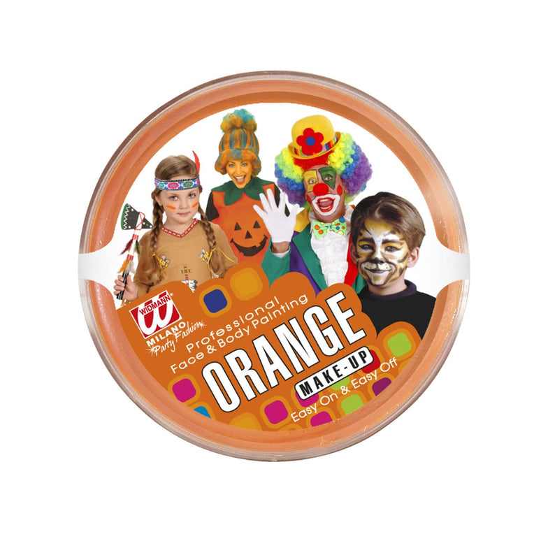 Oranje schmink voor carnaval