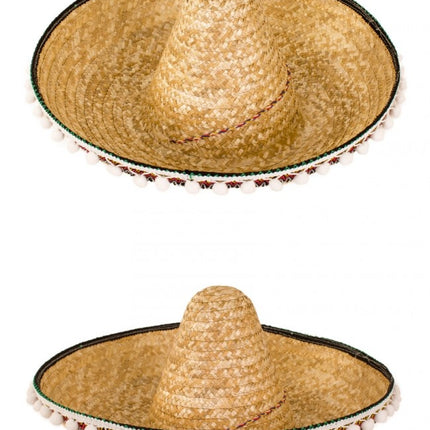 Sombrero luxe 45 cm met balletjes