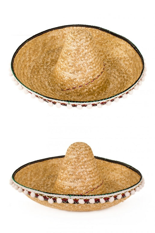Sombrero luxe 45 cm met balletjes