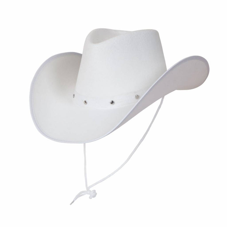 Texaanse cowboyhoed wit