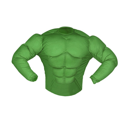 Gespierd shirt groen Hulk spierballen kind