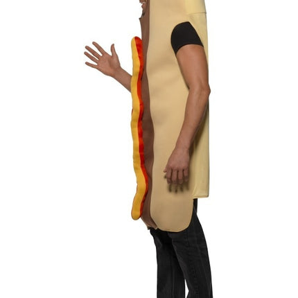 Warm hot dog kostuum Bennie