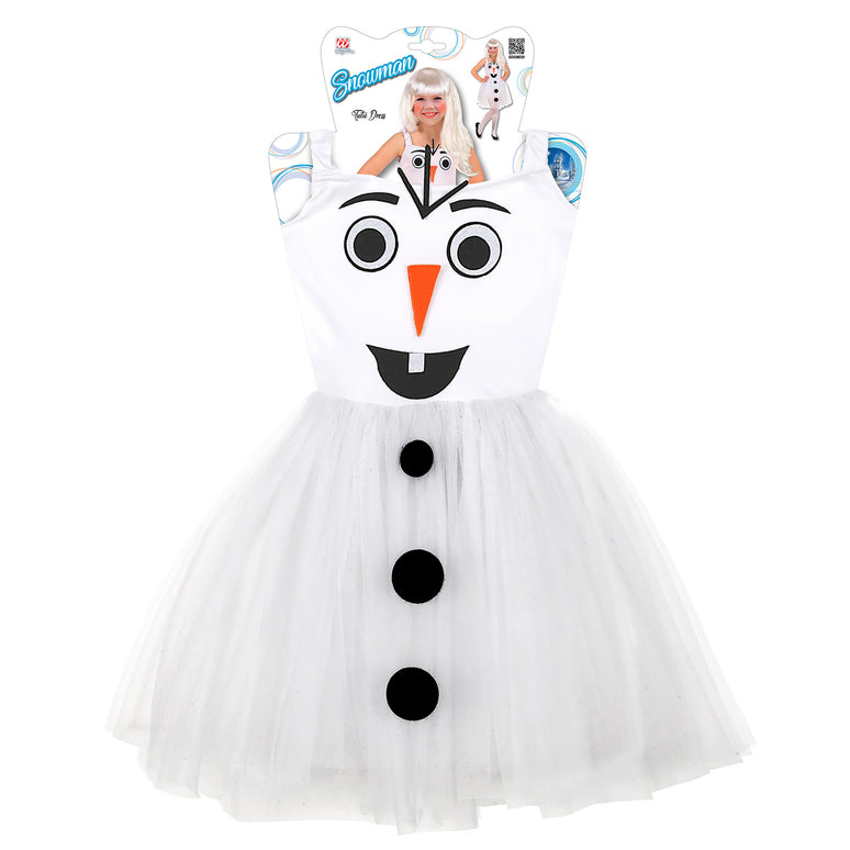 Sneeuwpop kostuum meisje