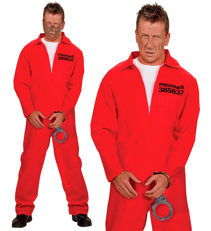 Gevangenen overall met handboeien