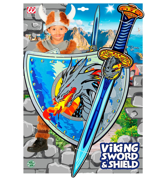 Viking zwaard met schild kinderen