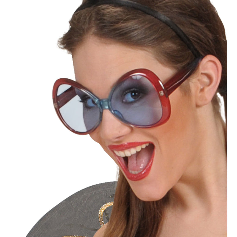 Hippie sugarbabe bril rood