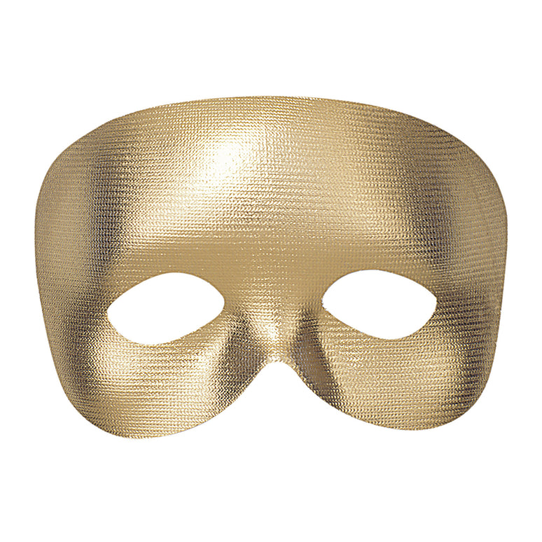 Halfgezicht masker goud metallic