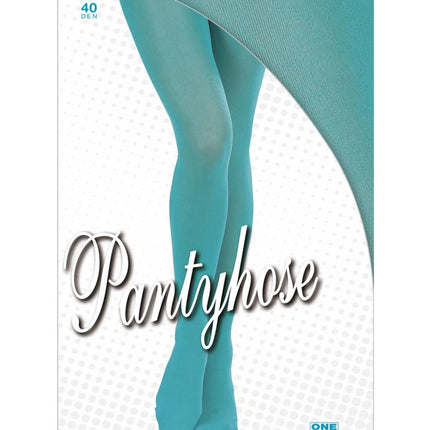Panty turquoise dames