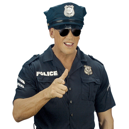 Politie bril zwart