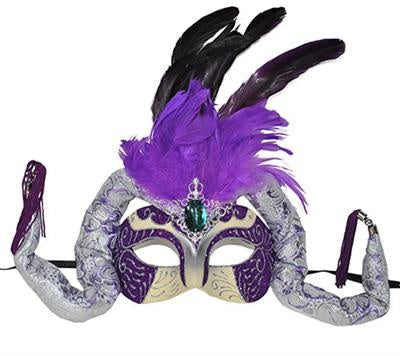 Venetiaans masker Yara met veren