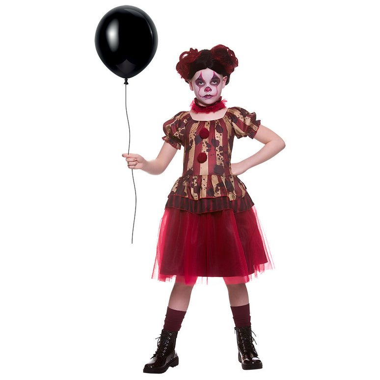 Zombie circus clown kostuum meiden