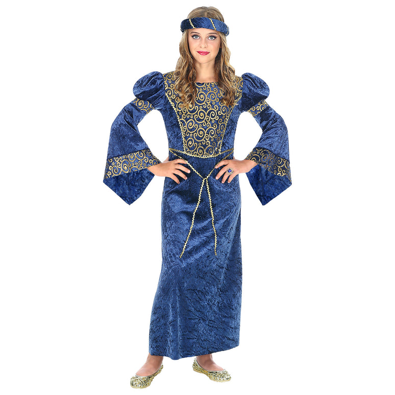 Renaissance jurk blauw