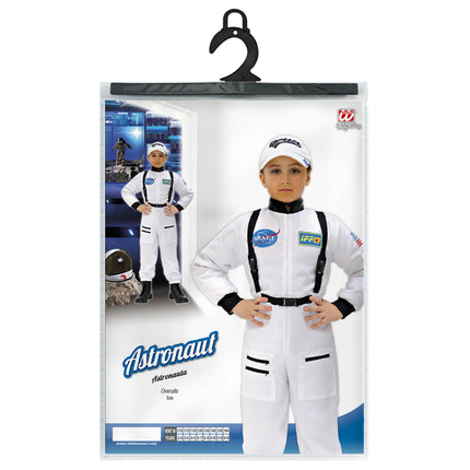 Astronauten kostuum wit kind