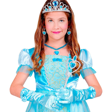 Prinses set  Anna blauw