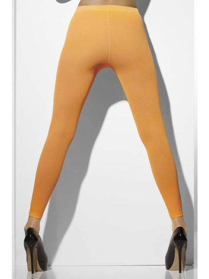 Fluor oranje legging dames