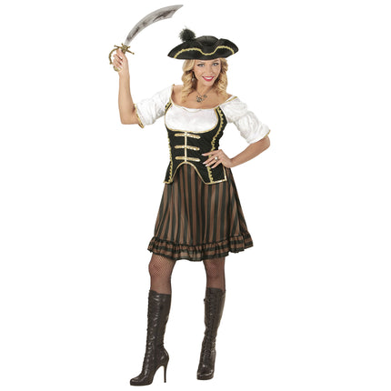 Vrouwelijke piraten kapitein pak