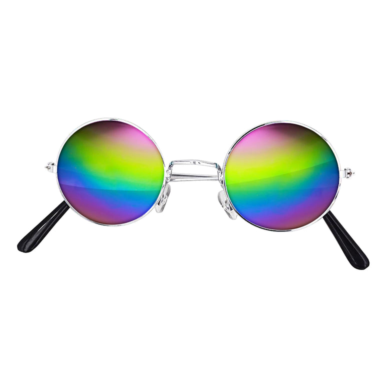Gekleurde hippie bril