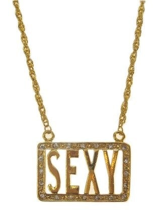 Nep gouden ketting sexy