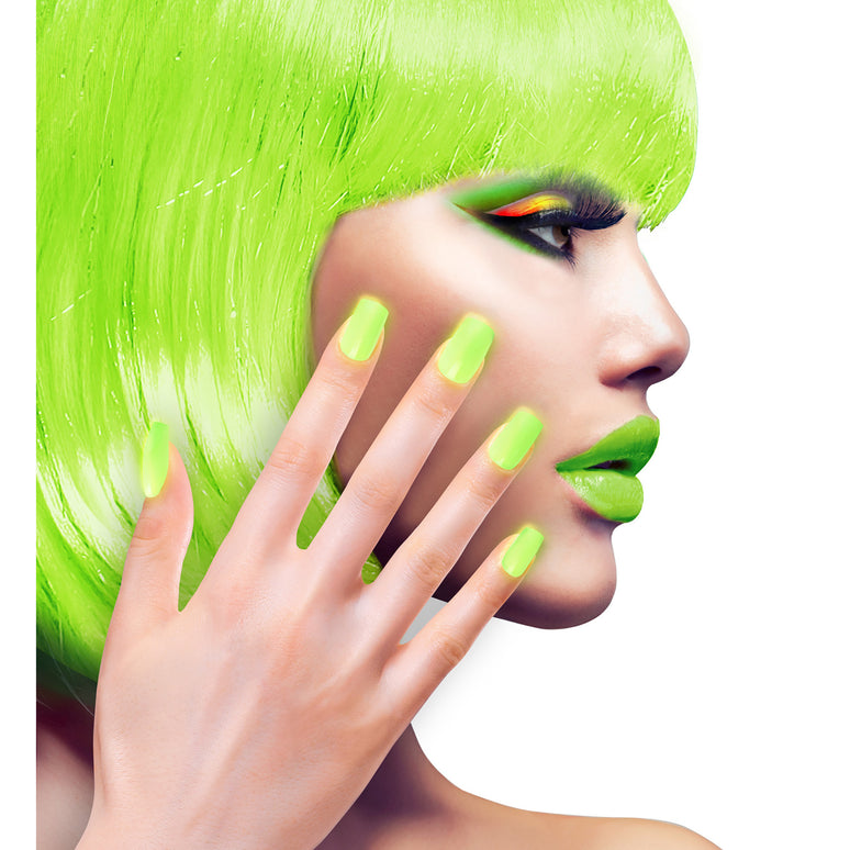 Airbrush nagels neon groen