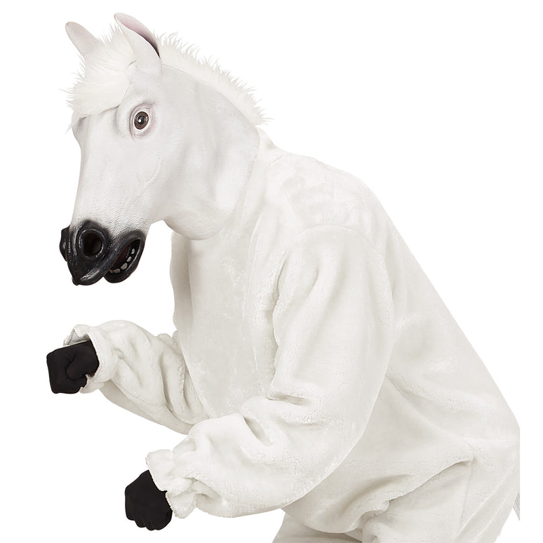 Wit paarden masker voor party's