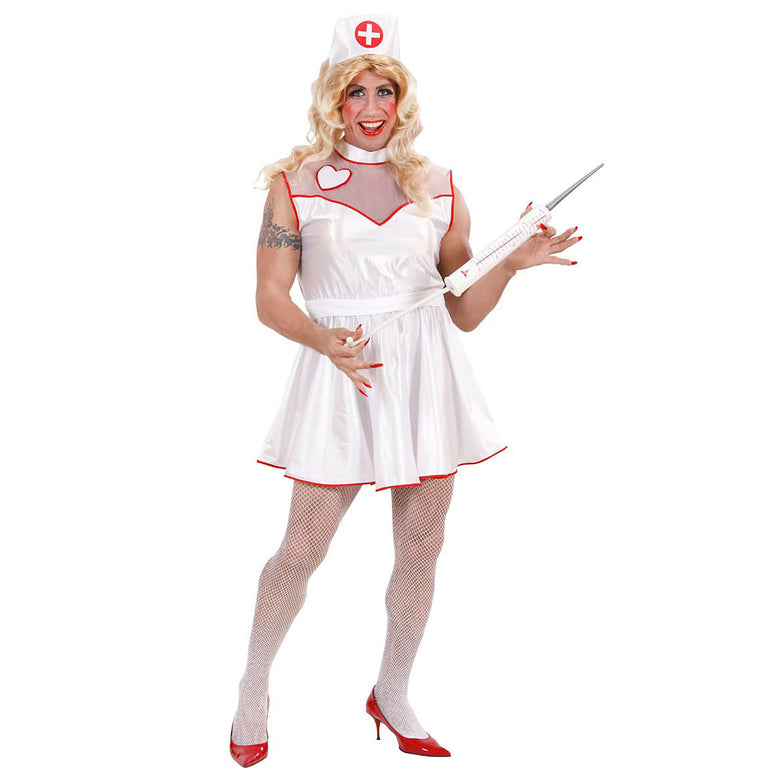 Travestie kostuum verpleegster